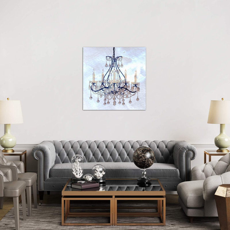 Frosted Chandelier - No Frame Print on Canvas, 66.04 cm H x 66.04 cm W x 1.91 cm D