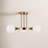 Eveliina Glass Semi Flush Mount-1511907447