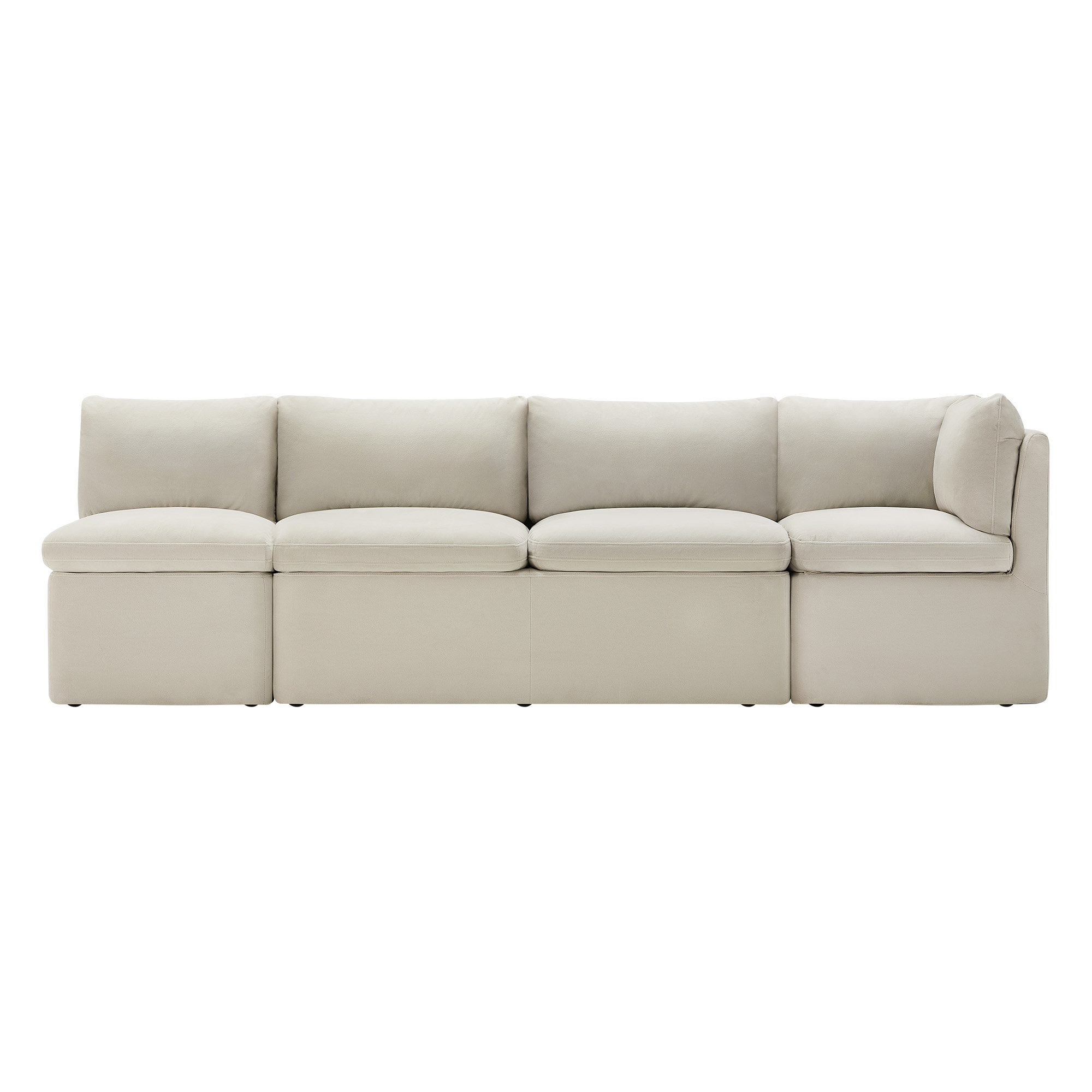 Alayaa Corner Dining Banquette, Bella Beach Performance Velvet