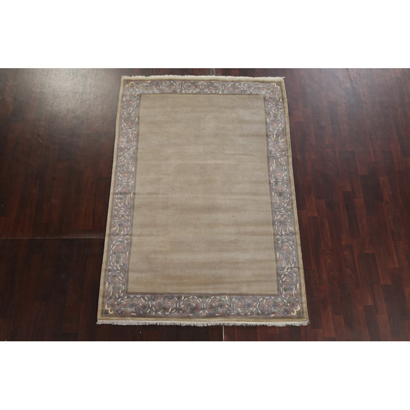 Tapis oriental en laine népalais noué à la main 5 x 8 po