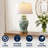 Deziree 29.5" Blue/White Table Lamp-8004160