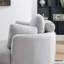 Fauteuil club en tissu avec pieds en bois-554106319