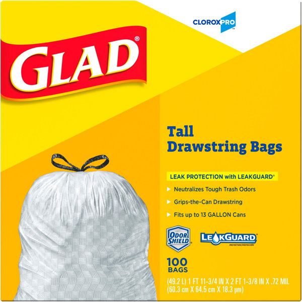 Drawstring Trash Bags, Custom-Fit, 8.5 Gallon Garbage Bags for 16 Gallon  Dual Trash Can, 8 Gallon Trash Can