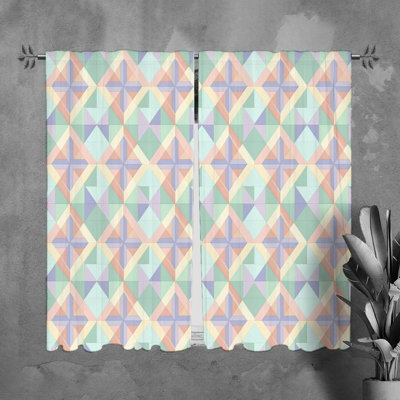 Paire de rideaux obscurcissant en polyester Konul