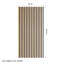 Mishay Wall Paneling in Brown/Black (4-pack)-744020894