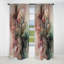 Pink Green Inner Worlds Of Marble I - Abstract Geometric Blackout Curtain - 1 Panels-1855086655