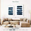 Avery coups de pinceau aquarelle bleu marine-108501877