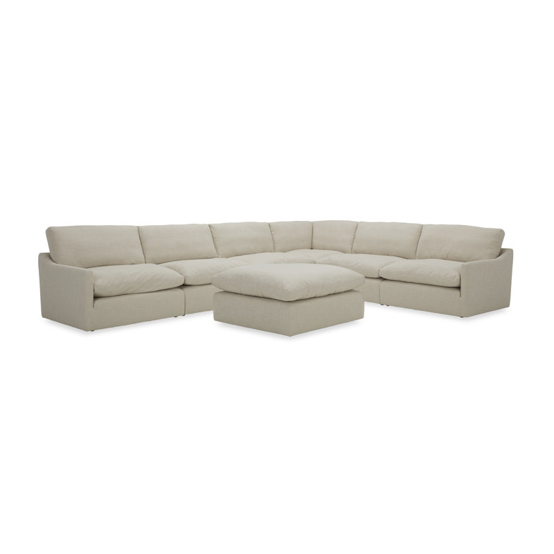 Canapé modulaire de coin avec repose-pieds de 168 po Dresden Dresden