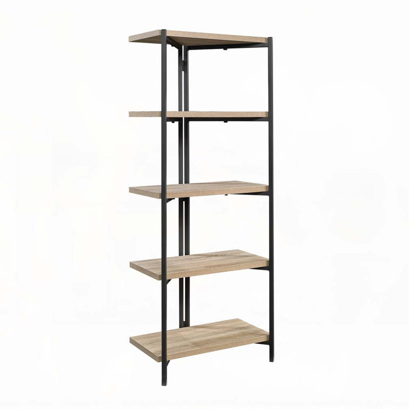 Bibliothèque à 5 tablettes, finition brune