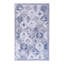 Tapis 9 x 12 bleu - antidérapant, à poils courts, lavable, pliable, pour un salon confortable