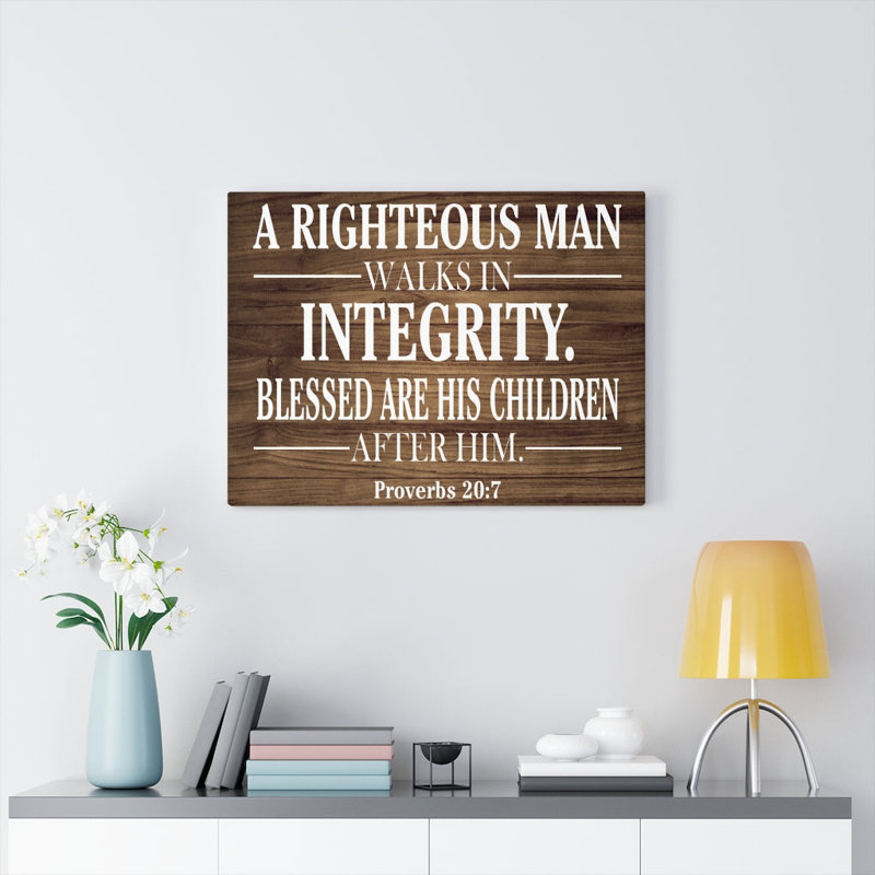 Righteous Man - Wrapped Canvas Print, 61cm H x 76cm W