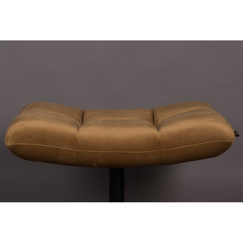 Bar Ottoman, Yellow Velvet