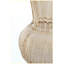 Vase décoratif en verre ambré 5,1 x 9,4 pouces avec texture nervurée et col évasé, petit vase décoratif en verre