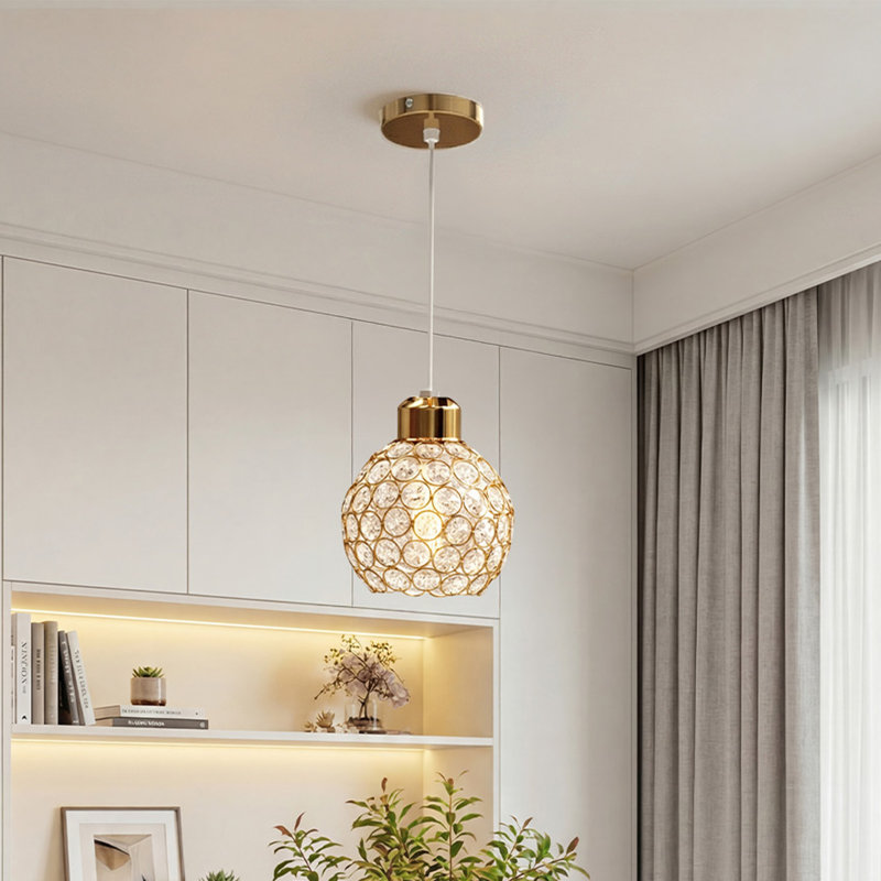 1 - Light Natural Dome Pendant