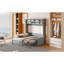 Grand lit escamotable mural avec canapé, gris-1758032611