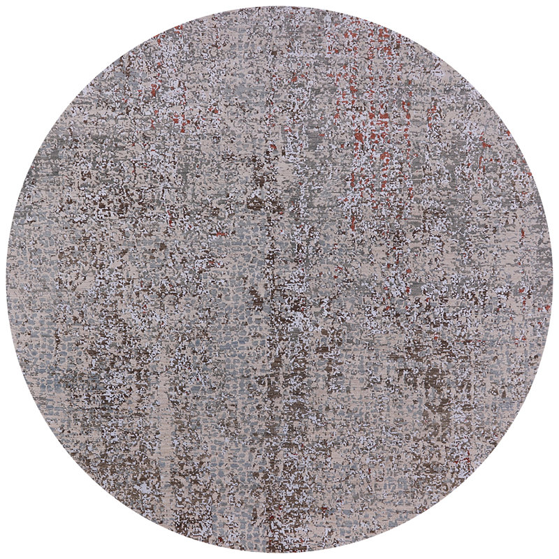 Tapis gris, Rond 7 pi