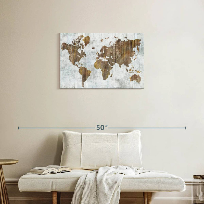 Carte du monde Aliaz II, H 20 po x l 30 po