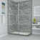 Bromley 74" W x 38" D x 72" H Semi-frameless Rectangle Hinged Shower Enclosure