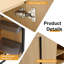 Meuble-lavabo double autoportant 60 po avec plateau en résine Zarnby-637330958