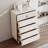 Cream style simple solid wood storage