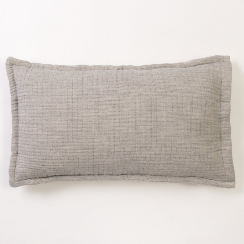 Lumbar Pillow Cover & Insert, Beige