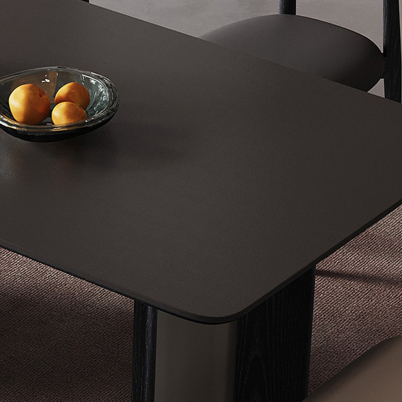 Table de salle à manger rectangulaire en bois massif, H 29,52 po x L 78,74 po x l 31,49 po