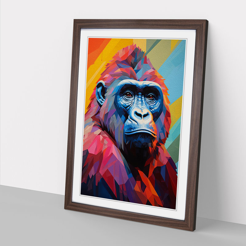 Gorilla Cubism - Framed Print