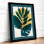 Tropical Leaves Geometric Botanical - Framed Print-1893962717-1893962718