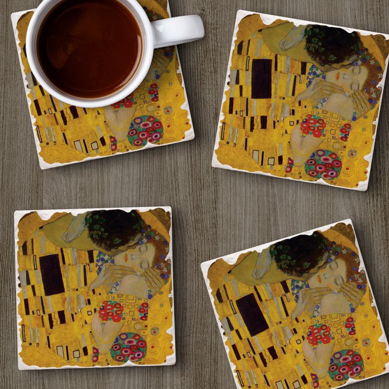 Paquet de 4 sous-verres Thirlystone The Kiss