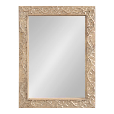 Moeko Solid Wood Rectangle Mirror