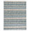 Paint Chip Blue Hand Micro Hooked Wool Rug