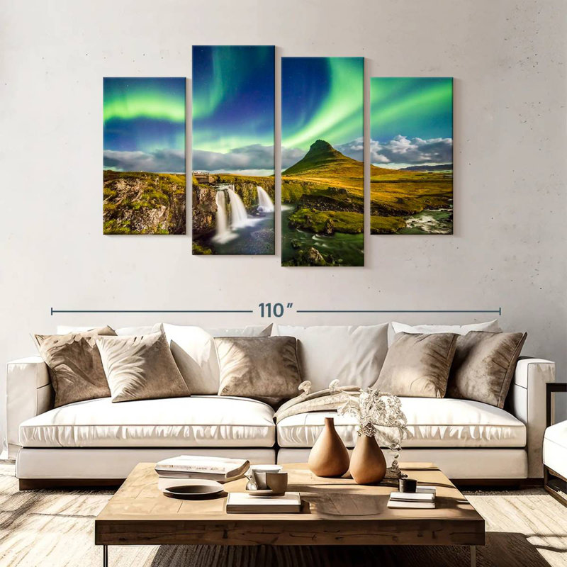 Alvord Kirkjufell paysage aurore, H 54 po x l 84 po