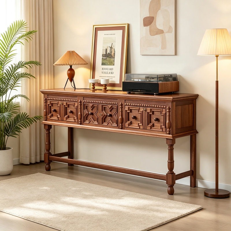 Console rétro de style français