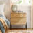 Modern Minimalist Nightstand Set Of 2, Reeded Wood End Table Set Of 2 With Built-In Charging Station For Bedroom, Living Room,Entryway-1473569465-1473569464