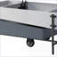 Table basse à plateau relevable gris et blanc avec rangement polyvalent et polyvalent