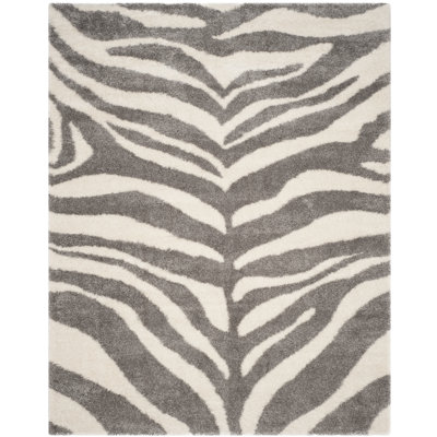 Tapis à imprimé animal à poils longs Laplaigne