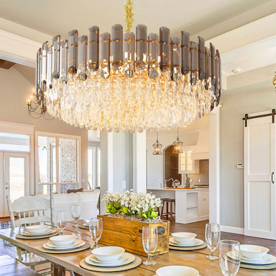 Borah 15-Light Crystal Chandelier