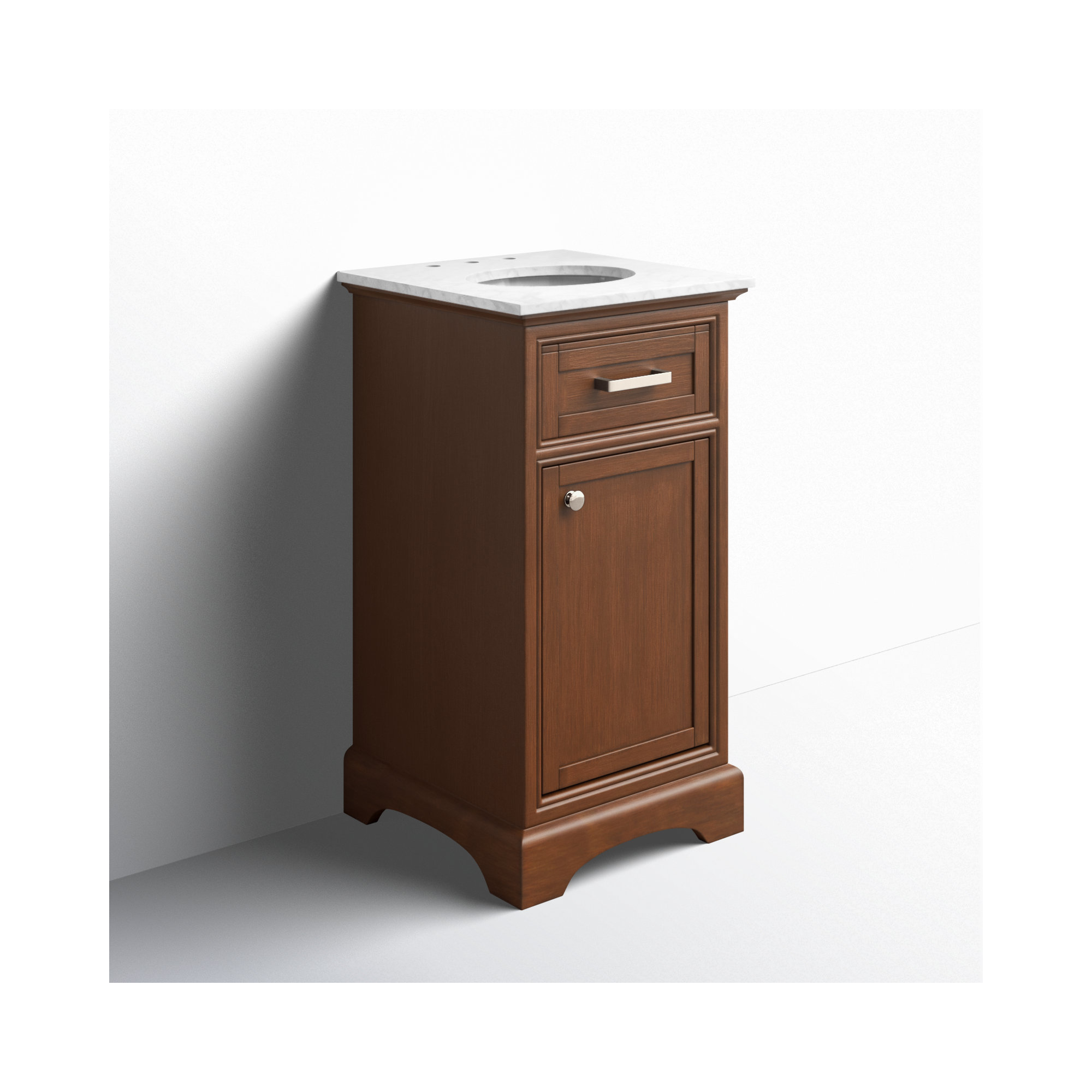 Hermes 19'' Single Bathroom Vanity, Teak