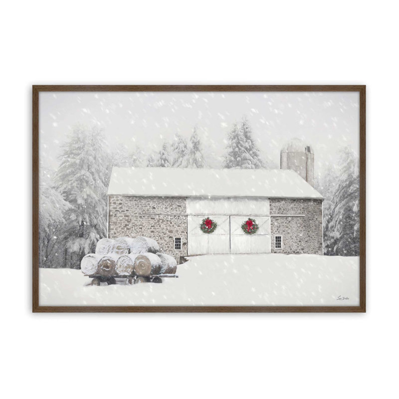 «Snowy Solitude» par Lori Deiter, reproduction d'art, L 12 po x H 8 po, Brun, Impression encadrée