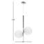 Drake 2 Light Glass Steel Dimmable Pendant