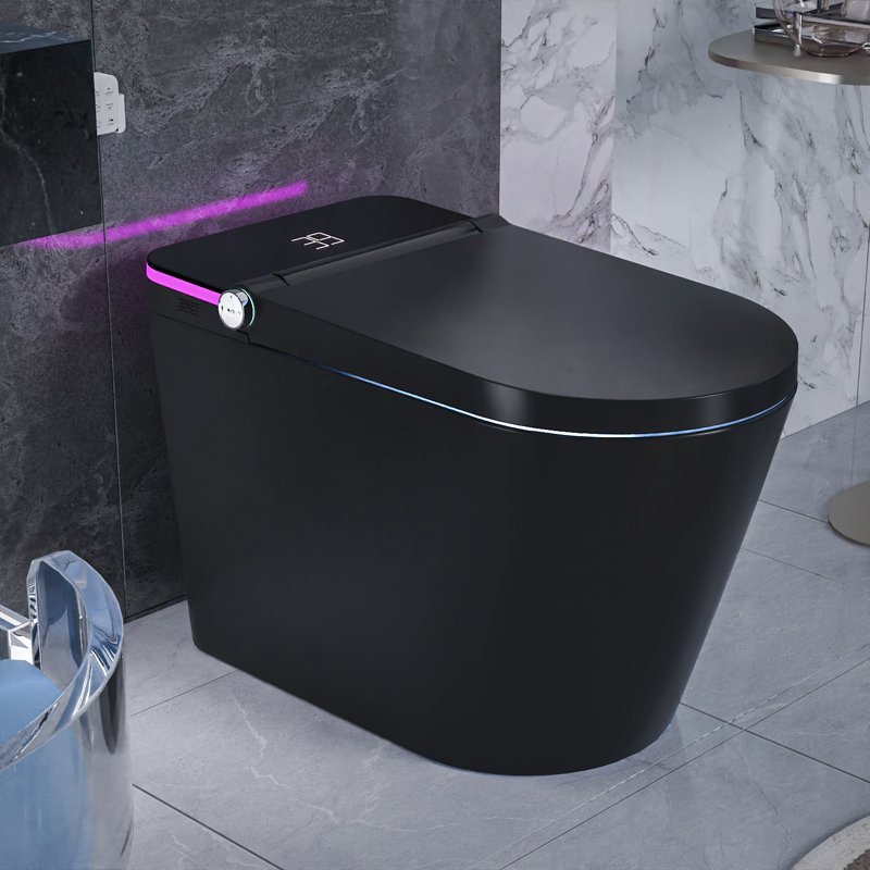 Sanoxis ADA Smart Toilet With Auto Open/close Lid, MAP 1000 Tankless Bidet Wash, Heated Seat, 1.28 Gpf Auto Flush, Warm Wash/dryer, Soft- Close, Deodorizer, And Remote Control