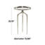 Table d'appoint avec plateau en aluminium noir Jody