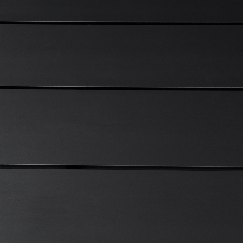 Table de salle à manger d'extérieur en aluminium 78 po Scotia, Noir