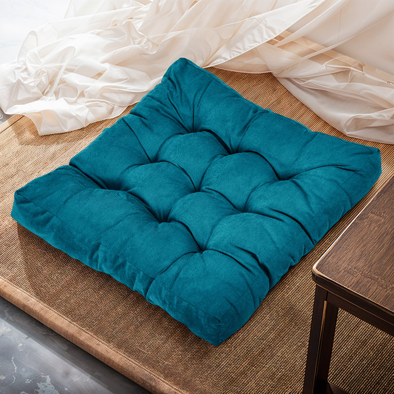Corduroy Chair Cushion, Green