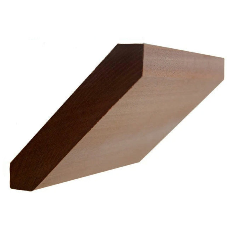 Couronne EWCR38 sans finition, Acajou Sapele, H 4 po x l 0,75 po x P 42 po