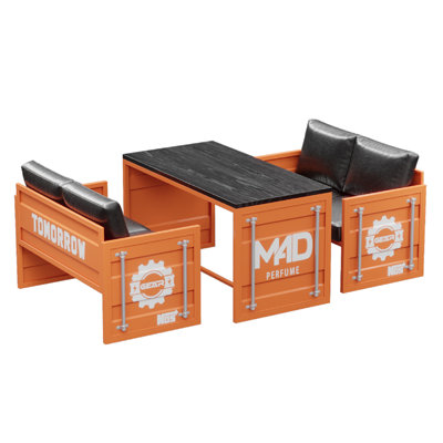 Ensemble de table et chaises de style industriel