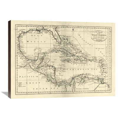 " Chart Of The West Indies, 1795 " by Mathew Carey