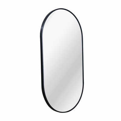 Miroir ovale en métal