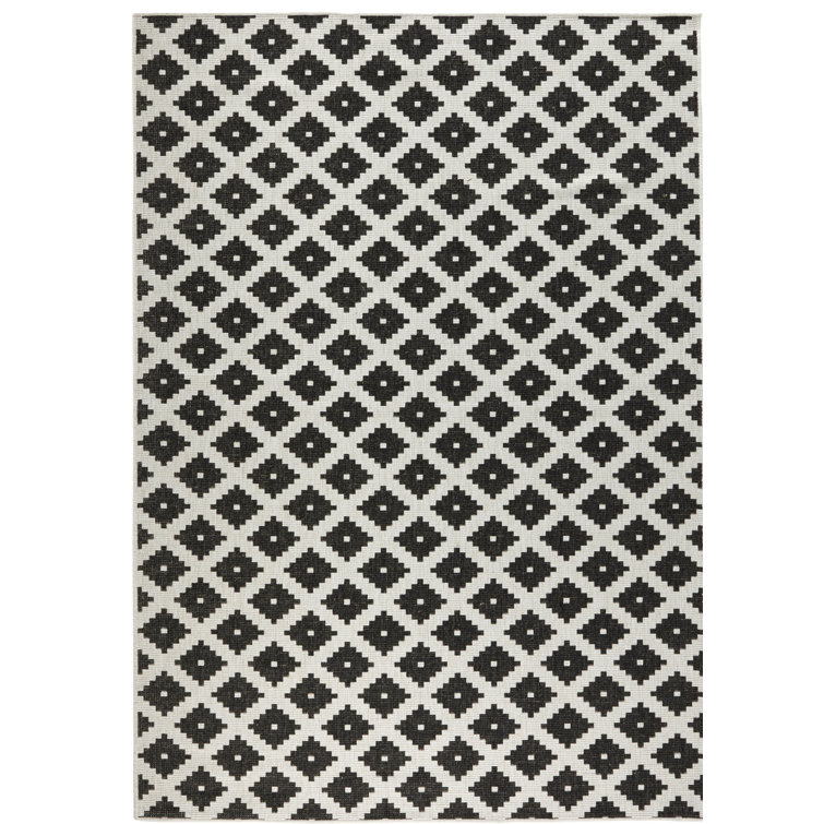 Nizza Flatweave Black/Cream Rug