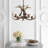 Rohrbach Candle Style Wagon Wheel Chandelier-238798685-184862635